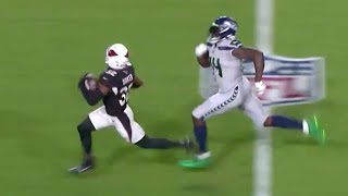 DK Metcalf Chases Down Budda Baker After INT  NFL Week 7 [upl. by Assyram]