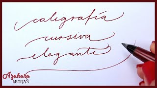 ✍️ Caligrafía Cursiva Elegante Alfabeto en Minúsculas y Mayúsculas [upl. by Eila331]