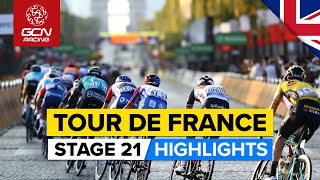 Tour de France 2021 Stage 21 Highlights  Can Cavendish Take The Record On The ChampsÉlysées [upl. by Hoeve304]