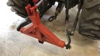 Adjusting 3point hitch stabilizer links [upl. by Attenna102]