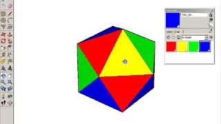 Making an Icosahedron in Google SketchUp [upl. by Meerek]