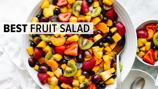 FRUIT SALAD  the best recipe and so easy [upl. by Lyrad]