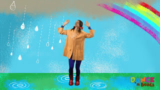 Preschool Learn to Dance Drip Drop Rain [upl. by Etnuhs]