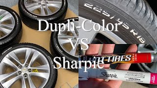 Tire Paint Pen DupliColor vs Sharpie 6 month review [upl. by Nylhtiak542]