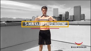 Killer Chest Workout in 5 Minutes Isometric and Isotonic Strength Training [upl. by Silverts]