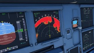 Microsoft Flight Simulator 2020 • A320 Weather Radar [upl. by Nare339]