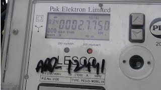 3 Phase Energy Meter by PEL  How to Read [upl. by Anaeed]