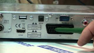 How to Connect amp Install a Satellite Combo Receiver [upl. by Eldoria527]