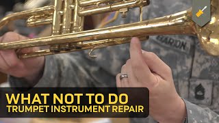 What Not To Do Trumpet Instrument Repair [upl. by Oilicec]