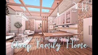 Bloxburg Cheap Family Home No Gamepasses 24k [upl. by Senzer]