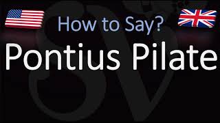 How to pronounce Pontius Pilate CORRECTLY What does Pontius Pilate mean [upl. by Ailekahs]