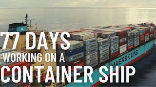 WORKING ON A CONTAINER SHIP  LIFE AS A MERCHANT MARINER [upl. by Shotton]