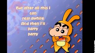 ShinChan English Theme Song with lyrics [upl. by Inot]