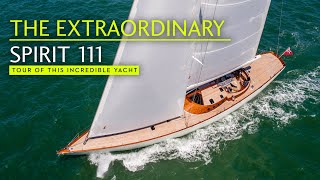 Sailing art Full tour of the EXTRAORDINARY Spirit 111 superyacht [upl. by Merta]