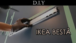 How to install Ikea Besta wall unit cabinets on drywall [upl. by Viccora784]