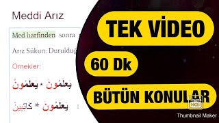 TEK VİDEODA TECVİT DERSLERİ TÜM KONULAR [upl. by Olotrab]