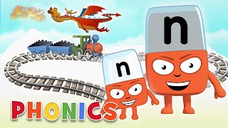 Phonics  Learn to Read  The Letter N  Journey Through the Alphabet  Alphablocks [upl. by Cly]