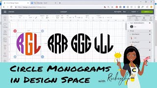 How to Use Monogramos Font in Cricut Design Space  Tutorial from Rickeysha The Craftinista [upl. by Ahsinor]