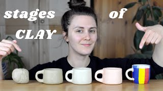 Understand the 6 stages of CLAY  Pottery for Beginners [upl. by Welcy210]