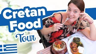 CRETAN FOOD TOUR 6 Must Try Dishes in Crete Greece [upl. by Lorenz491]