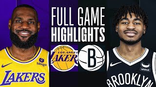 LAKERS at NETS  FULL GAME HIGHLIGHTS  March 31 2024 [upl. by Kauffman579]