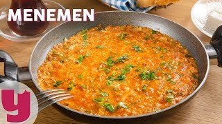 Menemen Tarifi  Kahvaltı Tarifleri  Yemekcom [upl. by Sedgewick]