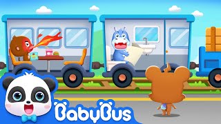 Baby Panda Learns Transport  Best Jobs amp Professions for Kids  BabyBus Game [upl. by Godewyn]