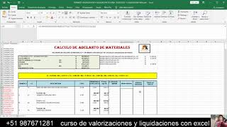 VALORIZACION Y LIQUIDACION DE OBRA PUBLICA CON PLANTILLA EXCEL PROFESIONAL😱2023😱CURSO VIRTUAL [upl. by Mariande578]