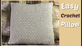 Easy Crochet Alpine Stitch Pillow [upl. by Egidio189]