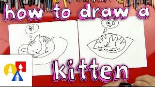 How To Draw A Kitten For Young Artists [upl. by Schroer]