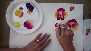 Learn to Paint  How to Paint PANSIES  Donna Dewberry 2018 [upl. by Romy]