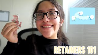 Retainers 101  My experience with braces the types of retainers and how I clean my retainers [upl. by Avruch]