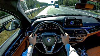 2019 BMW 520d 190HP POV Test Drive  CarzCrew [upl. by Dabbs]