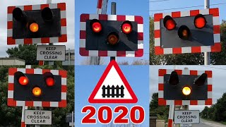 UK Level Crossings with Halogen Lights 2020 [upl. by Walden]