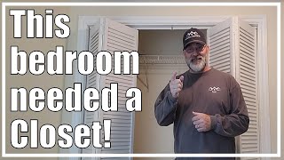 Build a NEW Bedroom Closet  Home Renovation Part 1  202122 [upl. by Niliac607]