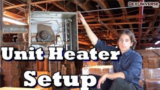 Modine Unit heater installed Breakdown [upl. by Annawoj21]