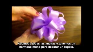 Cómo hacer un lazo o moño de regalo [upl. by Lysander]