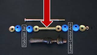 2001 Ford F150 Sway Bar Link Replacement Stabilizer Bar Link Suspension System [upl. by Nuris]