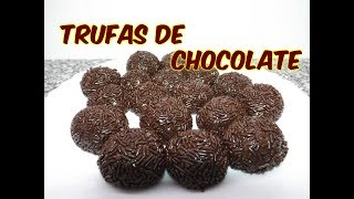 COMO HACER TRUFAS DE CHOCOLATE COCINA CON PILAR [upl. by Reiser]