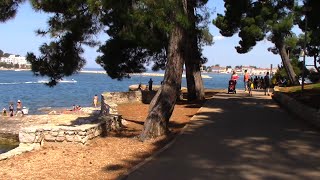 Porec 2015  Coastal walk into town from Valamar CrystalDiamant Hotels and towards Zelena Laguna [upl. by Hadden]