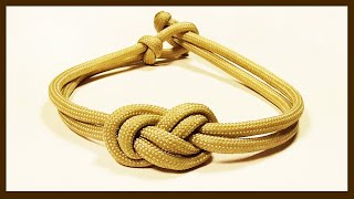 quotHow You Can Make An Elegant Infinity Knot Parachute Cord Braceletquot WhyKnot [upl. by Jemmie]