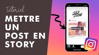 Comment partager un post dans sa story instagram [upl. by Shushan]