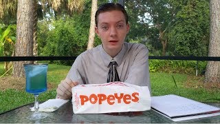 Popeyes Cheddar Biscuit Butterfly Shrimp  Food Review [upl. by Enitnatsnoc]