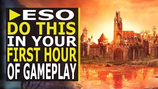 What to do in ESO in Your First HOUR of Gameplay Beginner Series 2021 [upl. by Draw89]