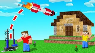 We BUILT a MISSILE LAUNCHER In Minecraft ICBM Mod [upl. by Ennahoj]