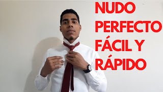 Como hacer un NUDO DE CORBATA PERFECTO FÁCIL y RÁPIDO  Nudo Windsor [upl. by Nywles]