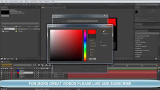 How to change solid layer color in After Effects [upl. by Edals596]