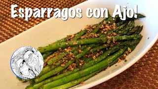 Esparragos con Ajo [upl. by Boycey]