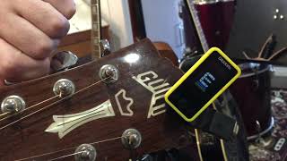 AMP acoustic tuning using a D’Addario Clipon Tuner [upl. by Lessirg874]