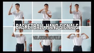 Basketball Hand Signals Violations and Fouls [upl. by Ayyidas]